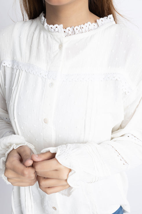 The White Lace Blouse